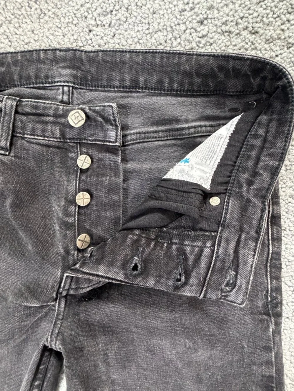 Ksubi Chitch Boneyard Black Slim Fit Distressed Jeans - Men's Size 31 - VGUC